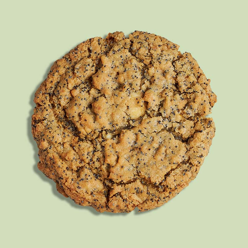 Coconut Lemon Poppyseed Cookie