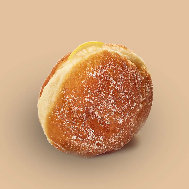 Lemon Curd Jam Filled Doughnut